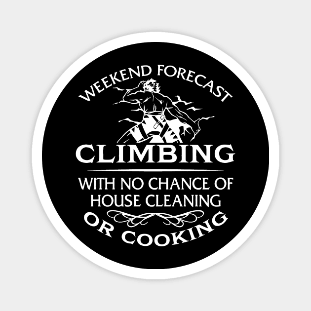 Weekend forecast climbing Magnet by ChristianCrecenzio